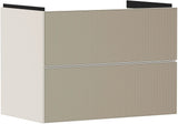 Hansgrohe Xevolos E Waschtischunterschrank 780 mm Eiche Dunkel Mattweiß mit PushOpen und SoftClose
