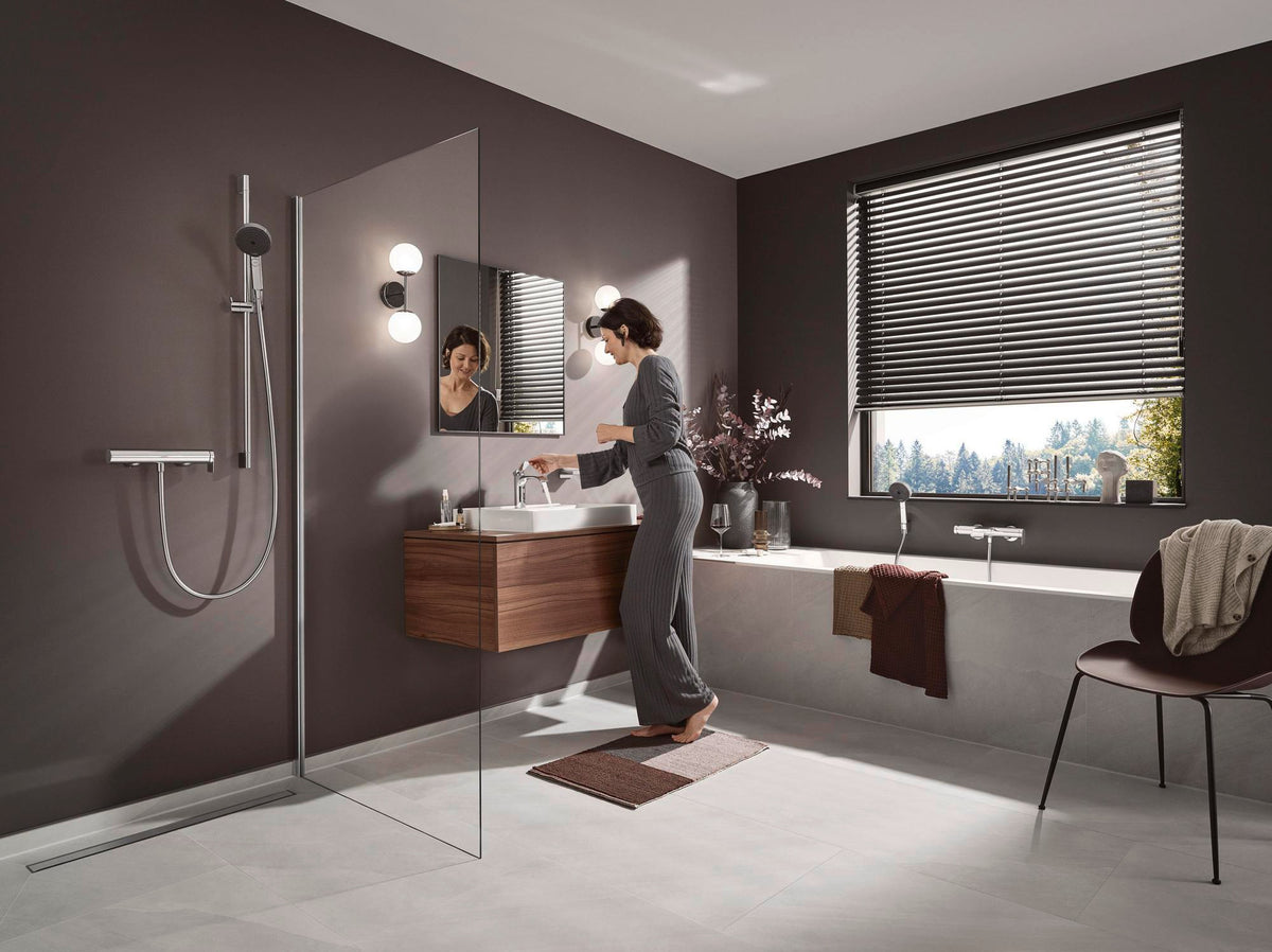 HANSGROHE Vivenis Einhebel-Waschtischmischer 110 mm mit Zugstangen-Ablaufgarnitur chrom