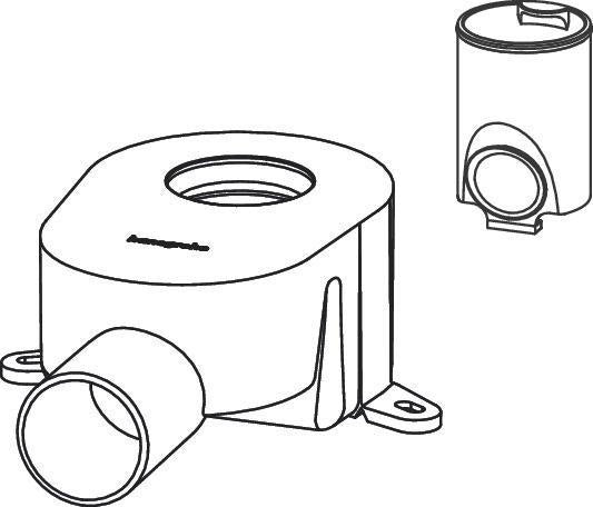 Hansgrohe RainDrain Go Siphon Standard – Geruchsverschluss für Duschrinnen