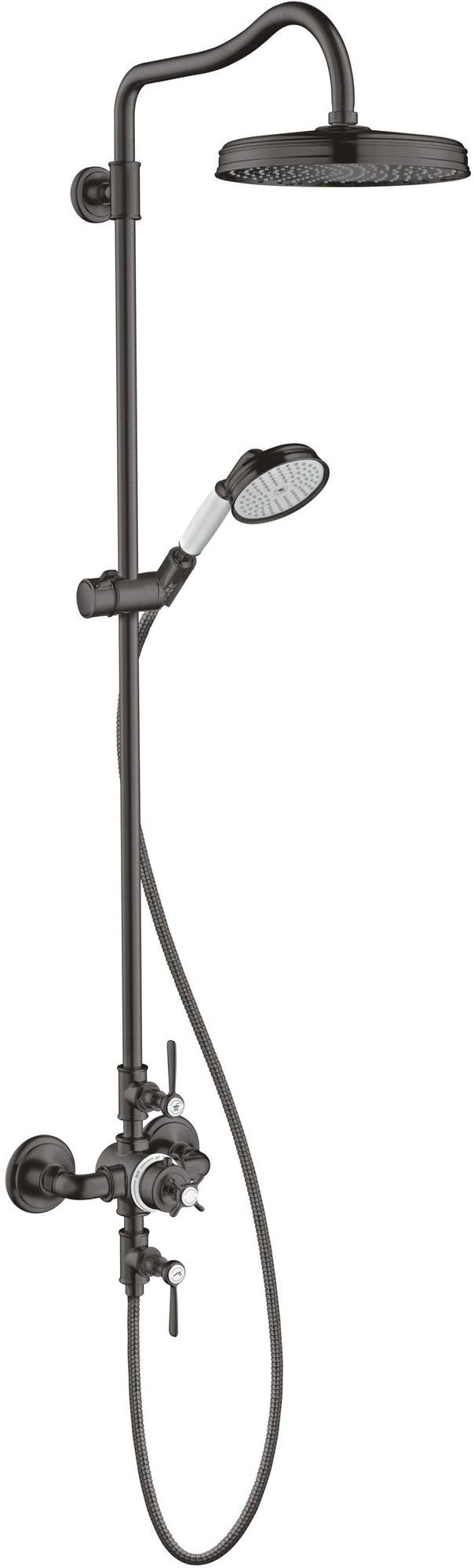 AXOR Montreux Showerpipe DN 15 mit Thermostat und 240 mm Kopfbrause in Chrom