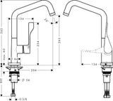 AXOR CITTERIO Einhebel-Spültischmischer DN 15 Chrom – ComfortZone 260 & 3-stufiger Schwenkauslauf