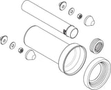 hansgrohe Anschlussgarnitur Set universal für Wand-WC – Passend für Vorwandelemente