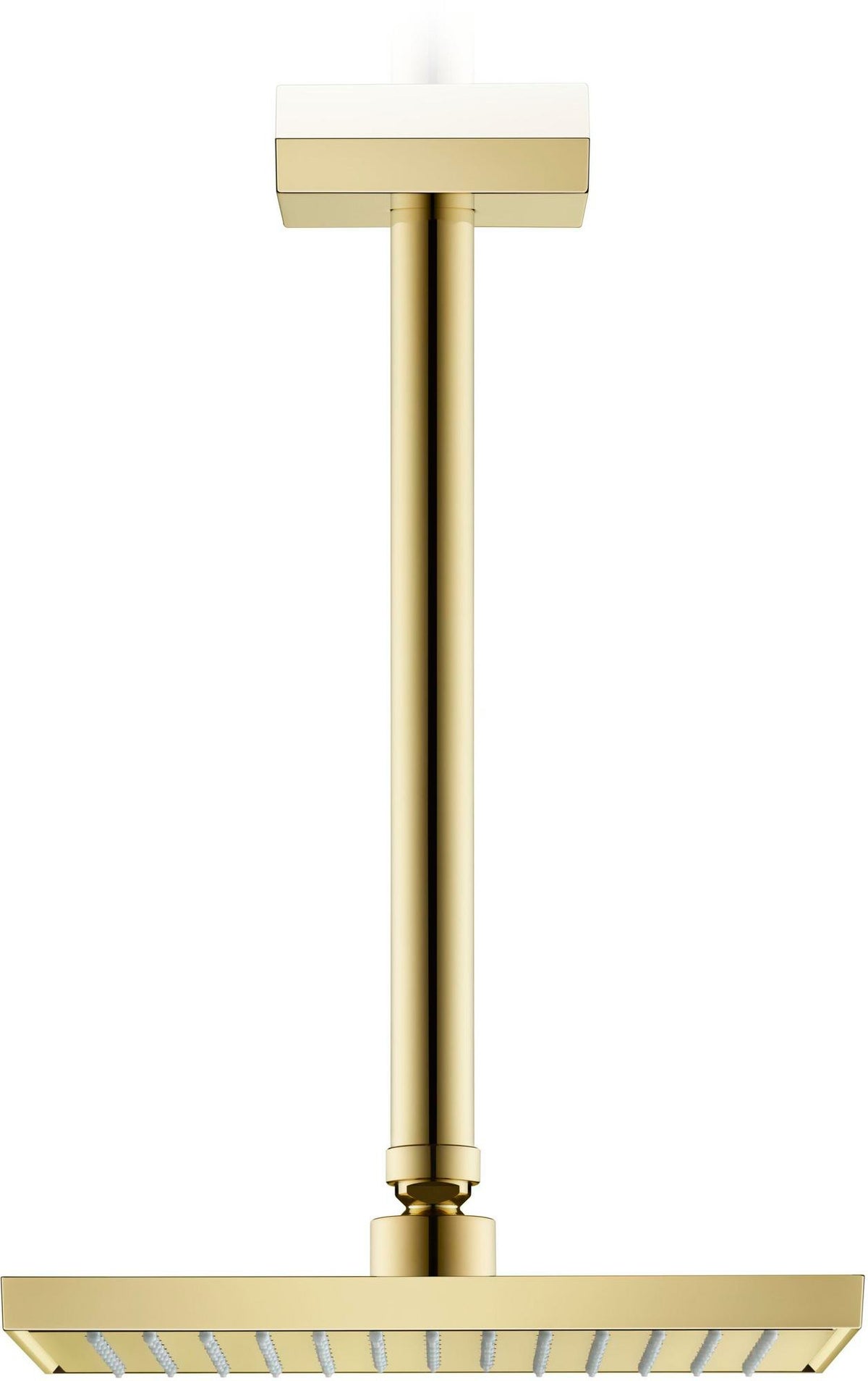 AXOR Decken-Anschlussstück 300 mm DN 15 eckig brushed brass