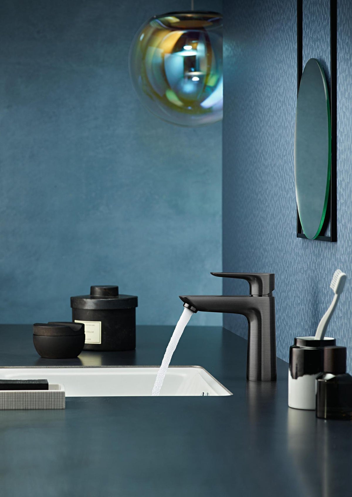 HANSGROHE Talis E Einhebel-Waschtischmischer 110 CoolStart mit Ablaufgarnitur, chrom