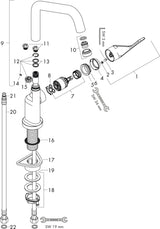 AXOR CITTERIO Einhebel-Spültischmischer DN 15 Chrom – ComfortZone 260 & 3-stufiger Schwenkauslauf