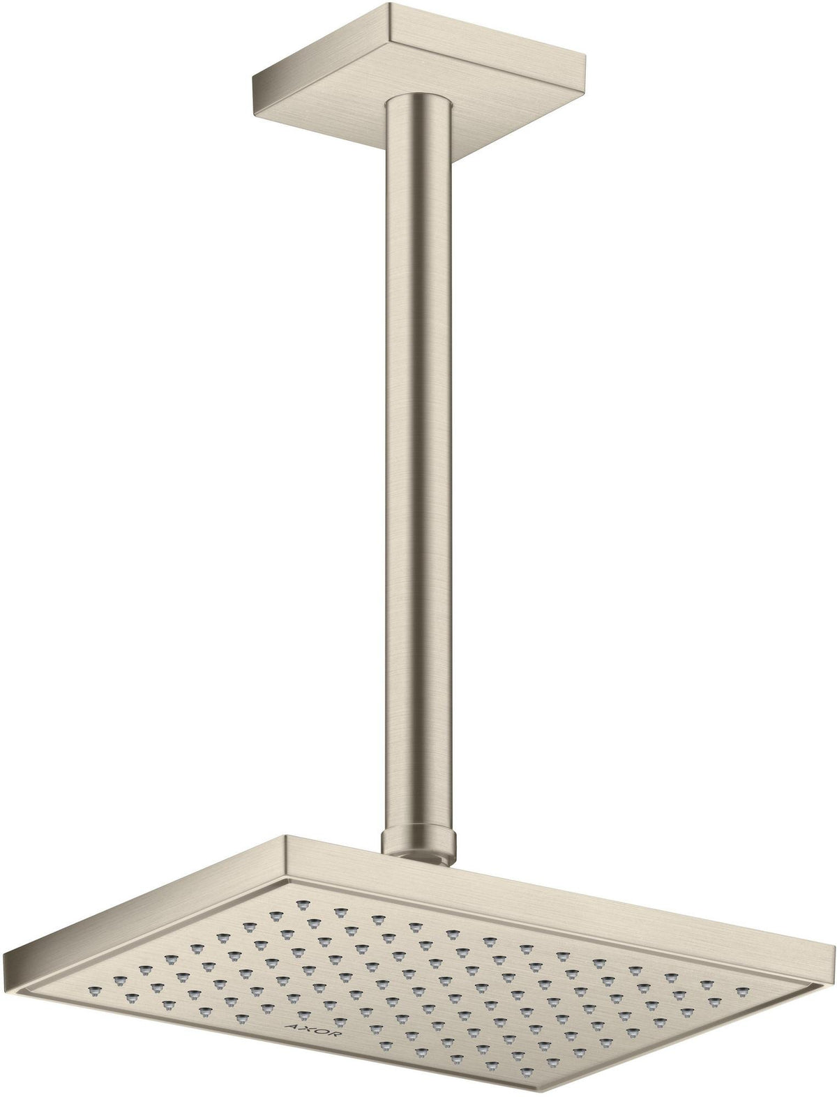 AXOR Decken-Anschlussstück 300 mm DN 15 eckig brushed brass