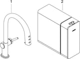HANSGROHE SodaSystem 210 Aqittura M91 Ausziehauslauf Starter Set sBox – gefiltertes, gekühltes und sprudelndes Trinkwasser