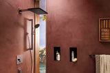 HANSGROHE Brausearm E 390 mm Chrom – Wandmontage mit Rosette