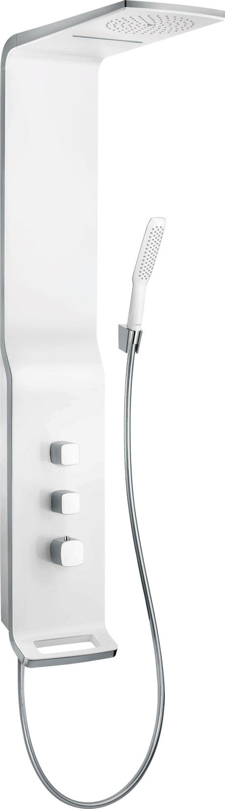 HANSGROHE Duschpaneel Raindance Lift 180 2jet DN 15 AP weiß/chrom – mit Kopf- und Handbrause