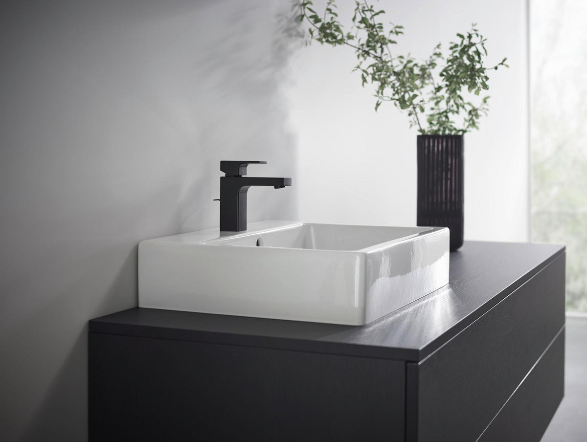 HANSGROHE VERNIS Shape 100 Einhebel-Waschtischmischer mit ComfortZone und Zugstangen-Ablaufgarnitur