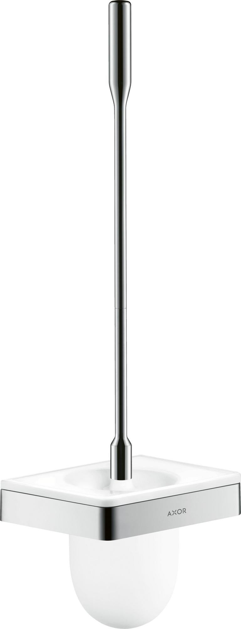 AXOR Universal Softsquare WC-Bürstenhalter Wandmontage verchromt mit Glaseinsatz