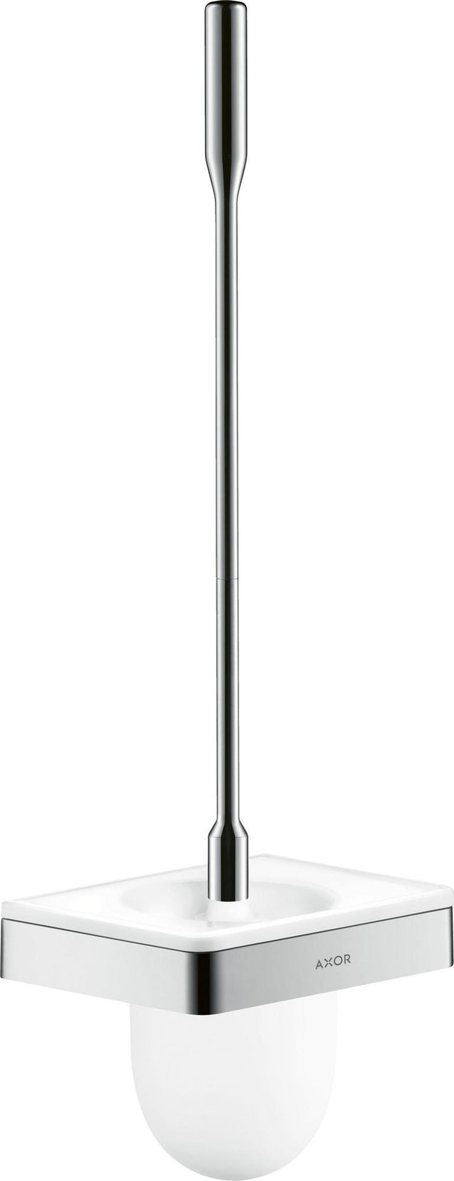 AXOR Universal Softsquare WC-Bürstenhalter Wandmontage verchromt mit Glaseinsatz