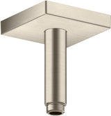 AXOR Decken-Anschlussstück 100 mm DN 15 eckig in Edelstahl-Optik von Hansgrohe