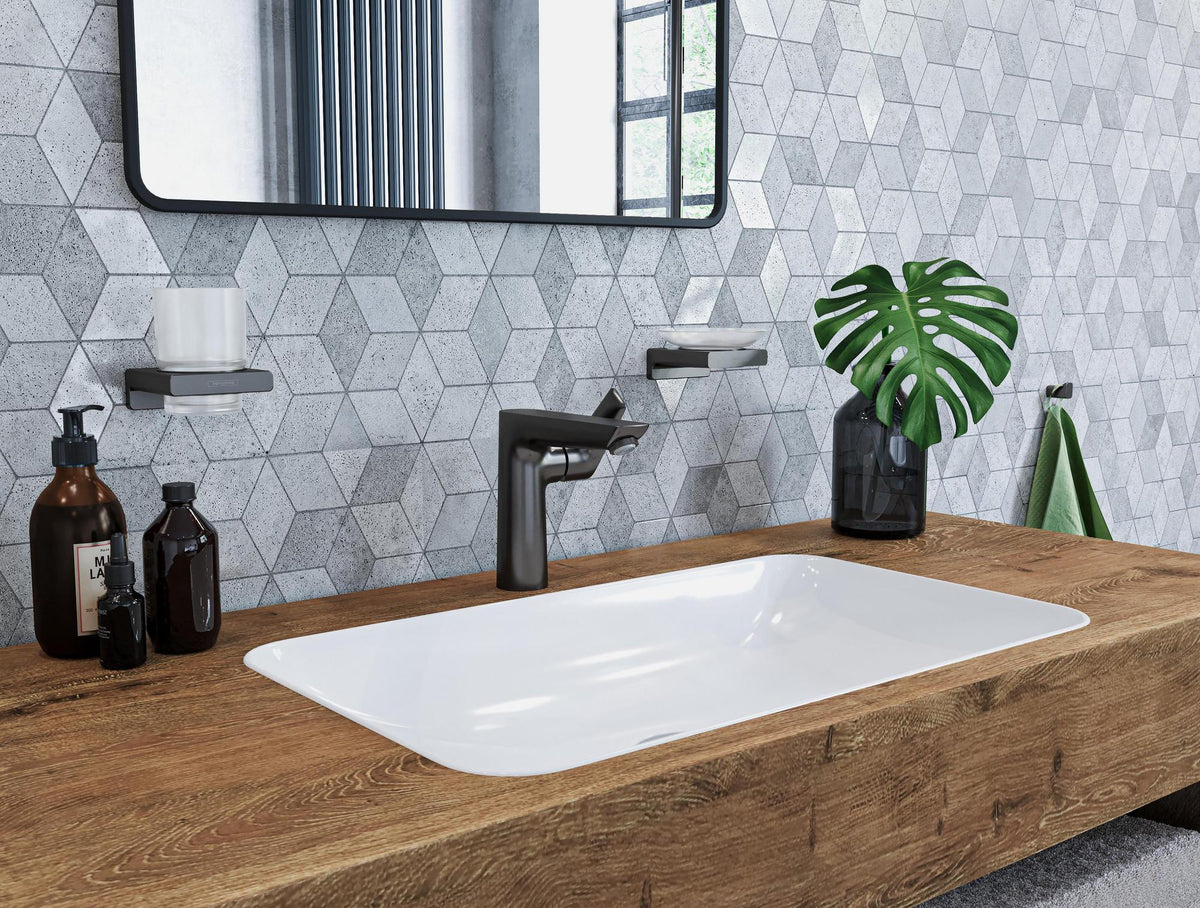 HANSGROHE Talis E Einhebel-Waschtischmischer 150 mit Zugstangen-Ablaufgarnitur, chrom