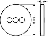 AXOR ShowerSelect Round Unterputz Ventil für 3 Verbraucher, chrom – Hansgrohe