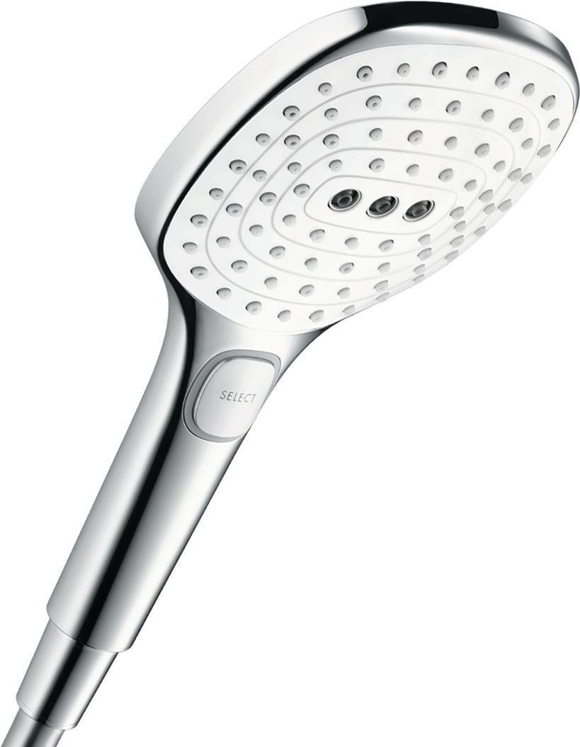 HANSGROHE Raindance Select E 120 3jet Handbrause mit Select-Taste und QuickClean in Chrom
