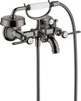 AXOR MONTREUX 2-Griff-Wannenarmatur DN 15, Aufputz, Hebelgriffe, Handbrause, Chrom