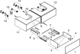 HANSGROHE Xevolos E Waschtischunterschrank 1370 mm mit 2 Schubkästen, PushOpen und SoftClose