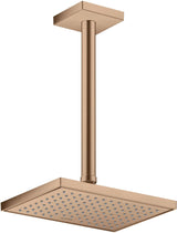 AXOR Decken-Anschlussstück 300 mm DN 15 eckig brushed brass