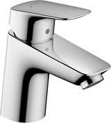 HANSGROHE Logis Einhebel-Waschtischmischer DN 15 mit 3,5 l/min LowFlow und Zugstangen-Ablaufgarnitur, Chrom
