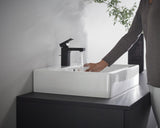 HANSGROHE VERNIS Shape 100 Einhebel-Waschtischmischer mit ComfortZone und Zugstangen-Ablaufgarnitur