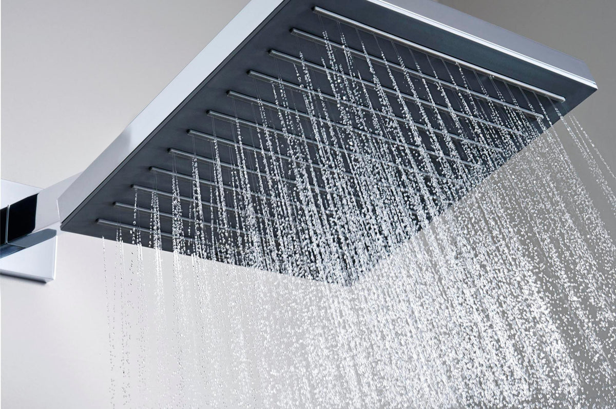 HANSGROHE Brausearm E 390 mm Chrom – Wandmontage mit Rosette