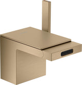 AXOR MYEDITION Einhebel-Bidetmischer ohne Platte polished gold optic mit Push-Open Ablaufgarnitur