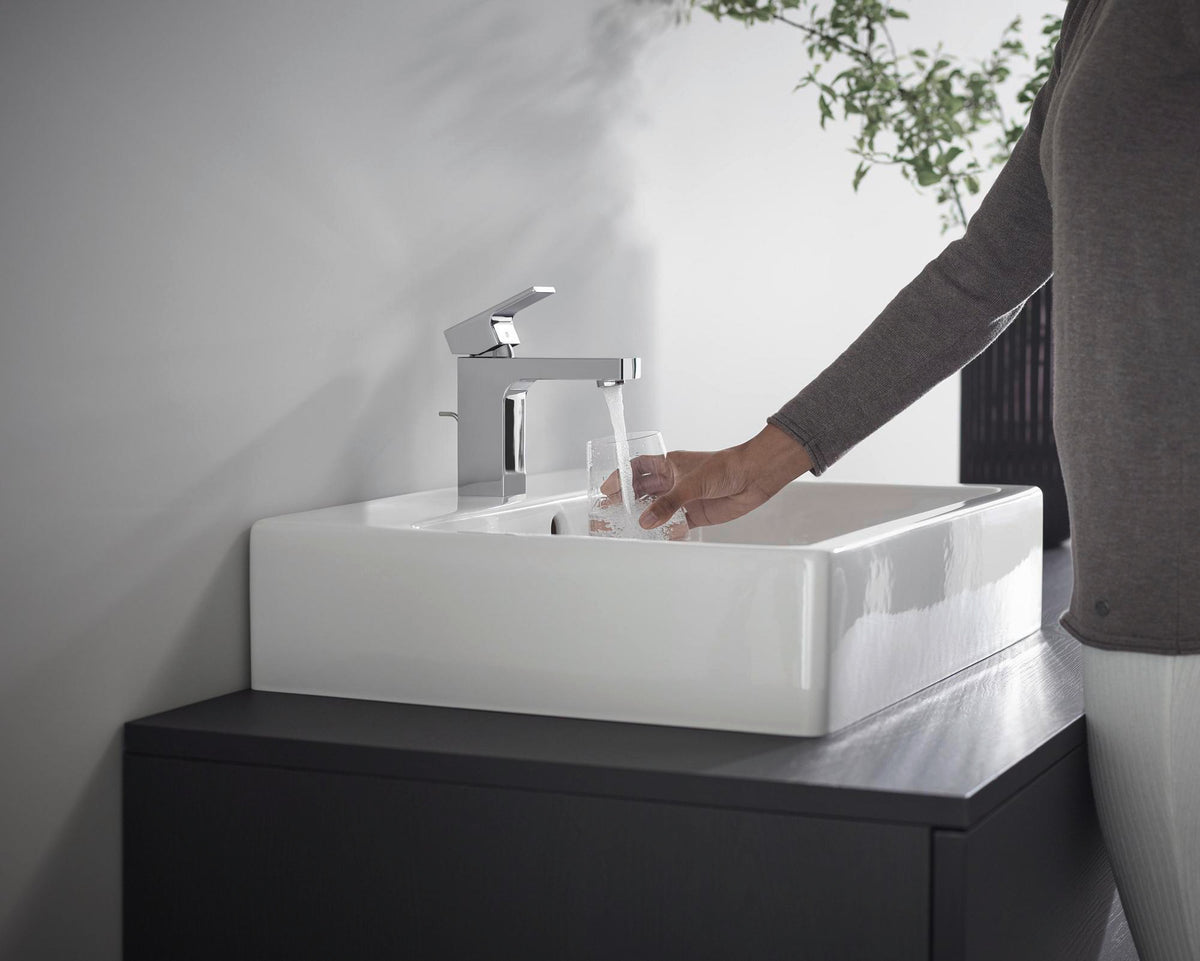 Hansgrohe VERNIS Shape 100 Einhebel-Waschtischmischer mit Zugstangen-Ablaufgarnitur, chrom