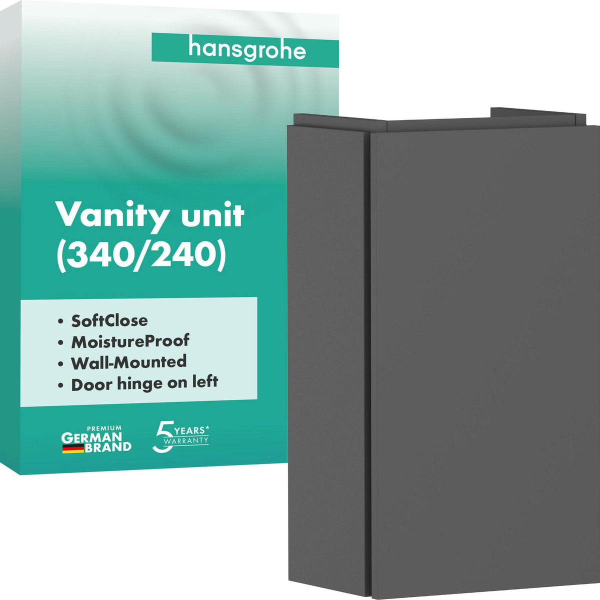HANSGROHE Xilesa E Waschtischunterschrank 340x240mm, Türanschlag links, MoistureProof