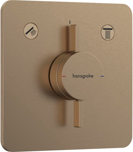 HANSGROHE Mischer DuoTurn Q Unterputz, 2 Verbraucher, chrom – Thermostatische Temperaturregelung
