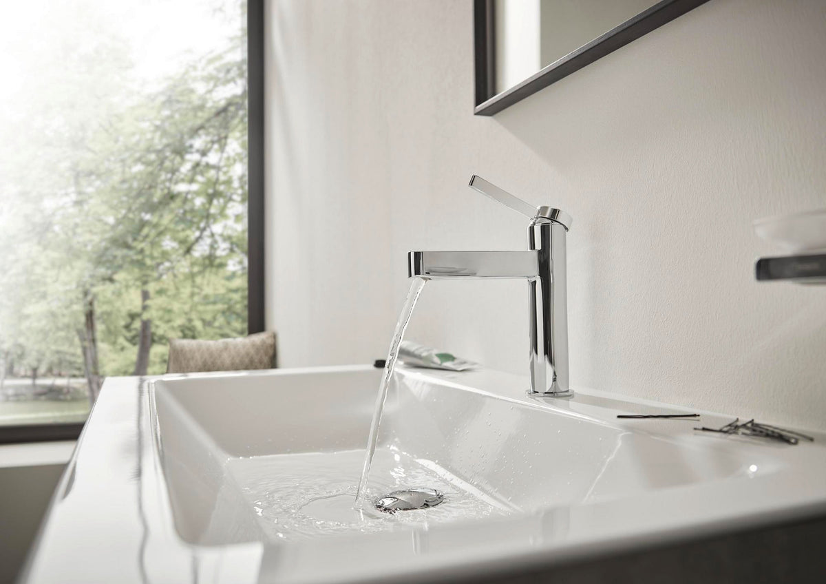 HANSGROHE Finoris Einhebel-Waschtischmischer 110 mit Zugstangen-Ablaufgarnitur, chrom