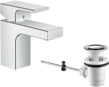 Hansgrohe VERNIS Shape 70 Einhebel-Waschtischmischer mit Zugstangen-Ablaufgarnitur, chrom
