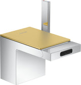AXOR MYEDITION Einhebel-Bidetmischer ohne Platte polished gold optic mit Push-Open Ablaufgarnitur