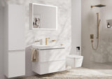 HANSGROHE Brausearm E 390 mm Chrom – Wandmontage mit Rosette