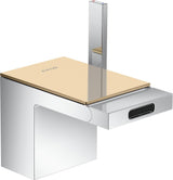 AXOR MYEDITION Einhebel-Bidetmischer ohne Platte polished gold optic mit Push-Open Ablaufgarnitur