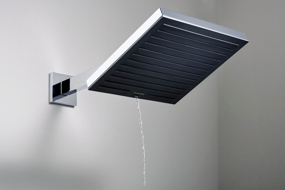 HANSGROHE Brausearm E 390 mm Chrom – Wandmontage mit Rosette