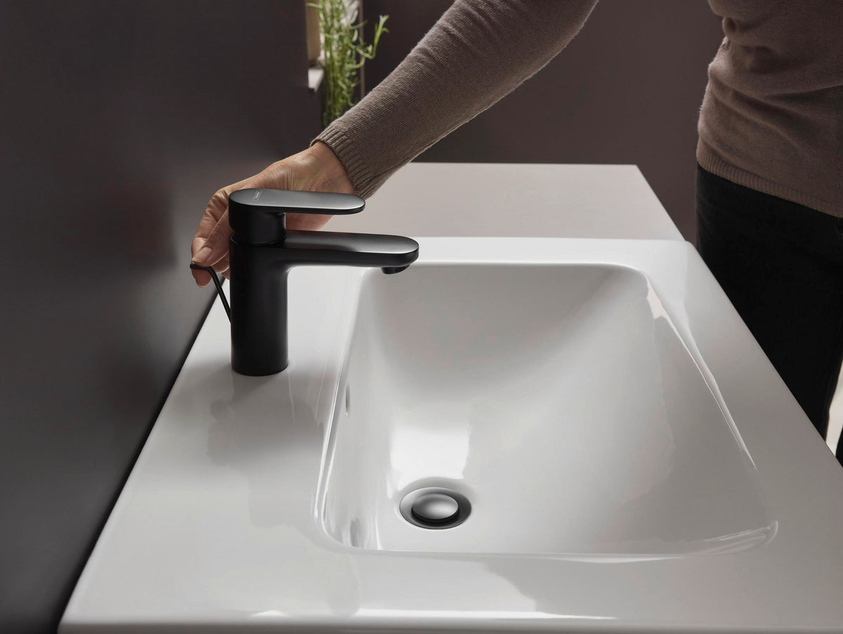 Hansgrohe Vernis Blend 100 Einhebel-Waschtischmischer mit Zugstangen-Ablaufgarnitur, chrom