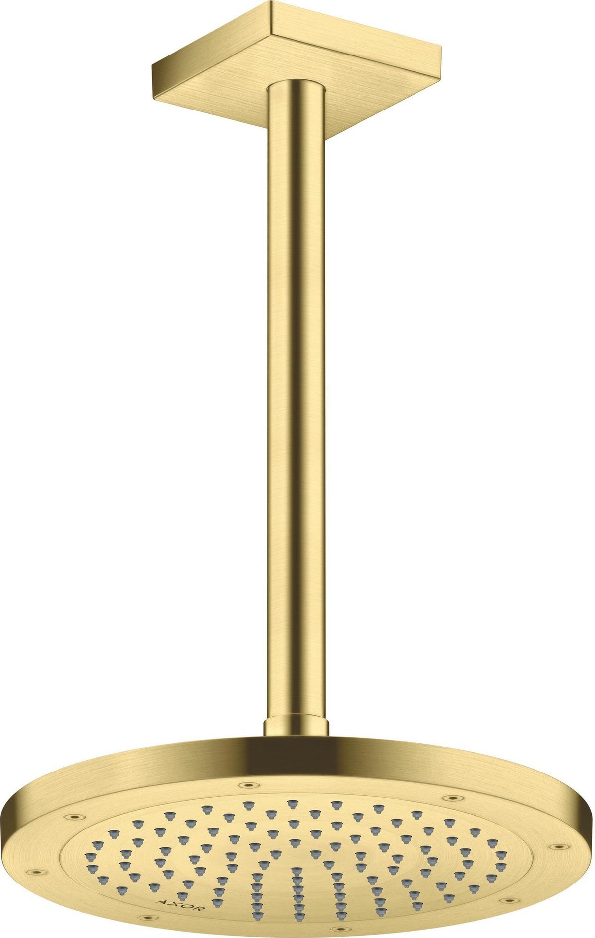 AXOR Decken-Anschlussstück 300 mm DN 15 eckig brushed brass