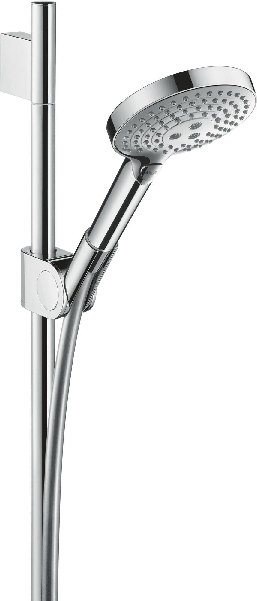 AXOR Uno² Brauseset mit Axor 120 3jet Handbrause, Brausestange 90 cm und Brauseschlauch in Chrom