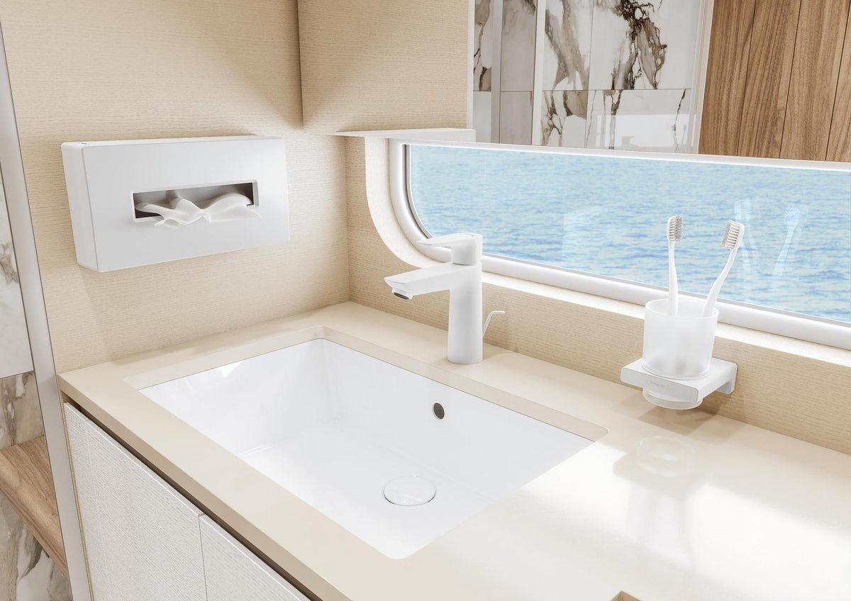 HANSGROHE Talis E Einhebel-Waschtischmischer 110 CoolStart mit Ablaufgarnitur, chrom