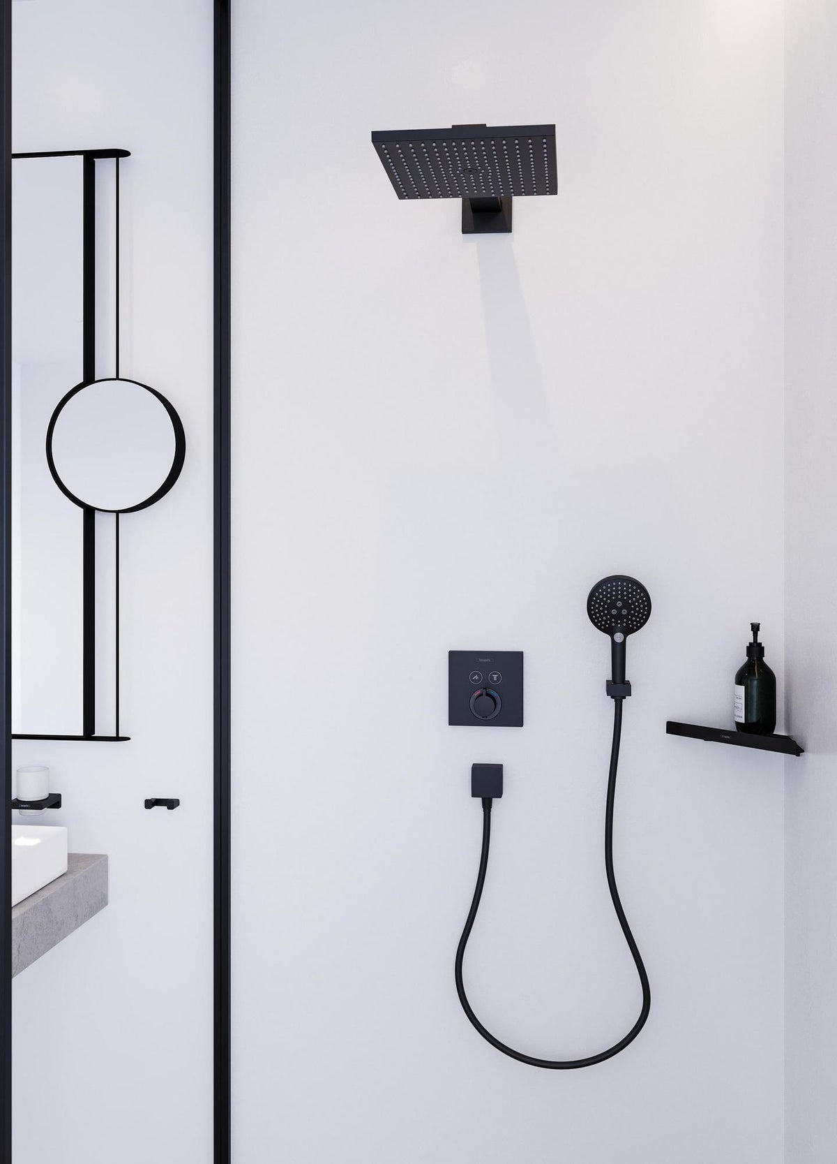 Hansgrohe Raindance E 300 Kopfbrause 1jet mit 390 mm Brausearm in Brushed Bronze