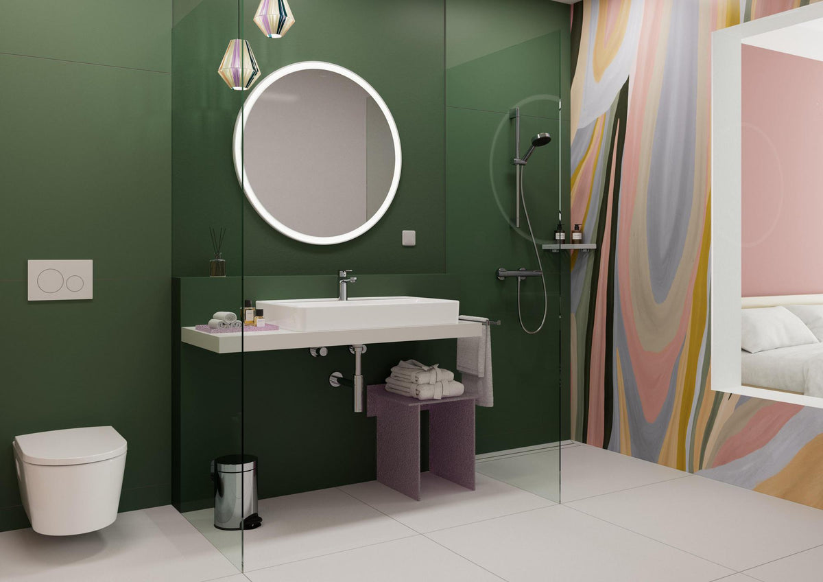 Hansgrohe Vernis Blend 100 Einhebel-Waschtischmischer mit Zugstangen-Ablaufgarnitur, chrom