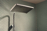 AXOR Seitenbrause DN 15 eckige Rosette Chrom – 1jet Rain Strahl, im Winkel verstellbar