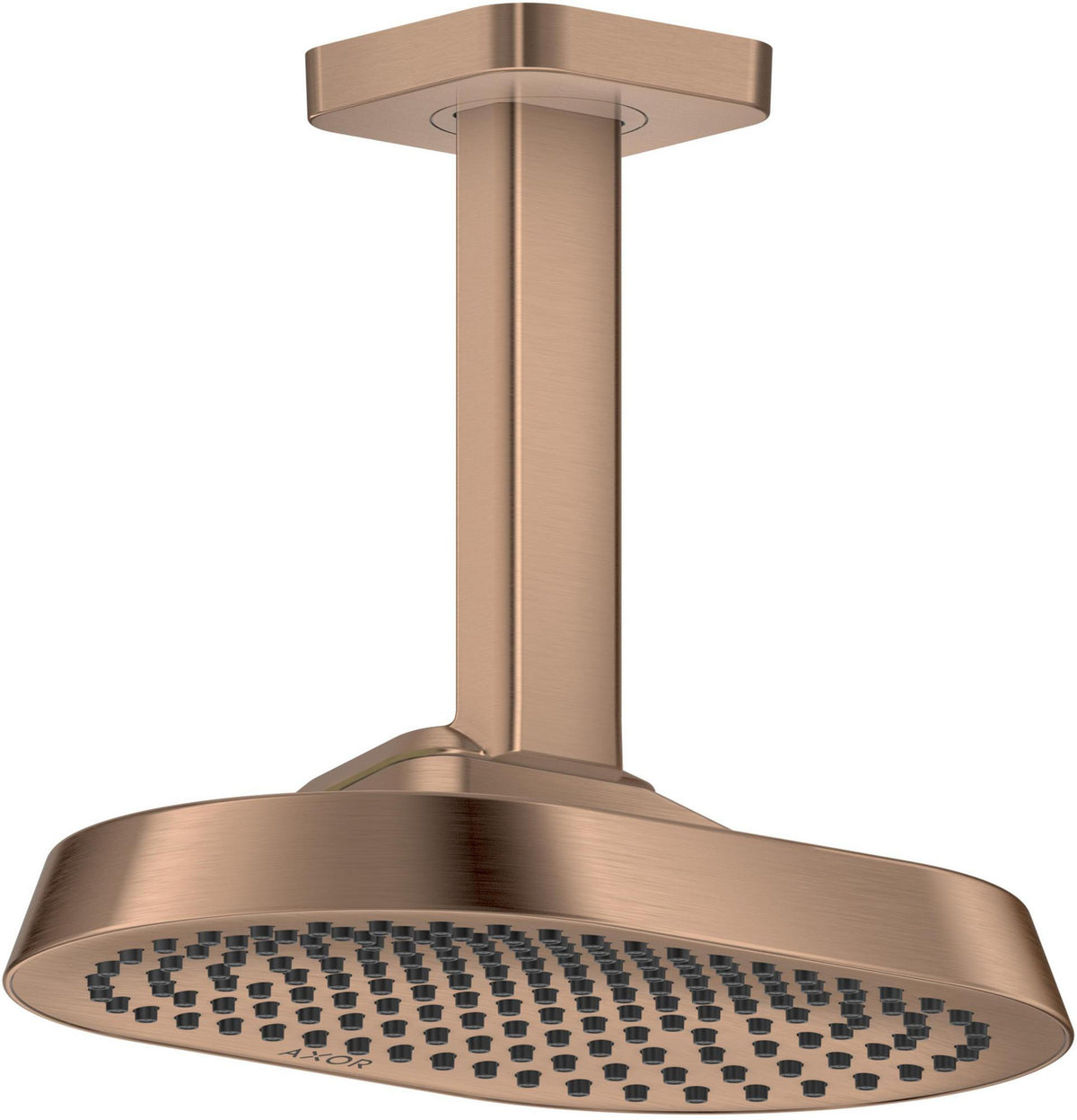 AXOR ShowerSphere 1jet EcoSmart Kopfbrause 250 x 160 mm mit Deckenanschluss – Rain FlexPower & QuickClean+