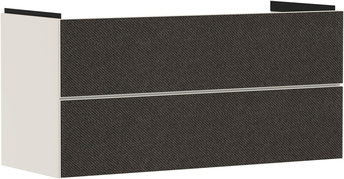 HANSGROHE Waschtischunterschrank Xevolos E 1180 mm Eiche Dunkel Mattweiß mit PushOpen