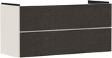 HANSGROHE Waschtischunterschrank Xevolos E 1180 mm Eiche Dunkel Mattweiß mit PushOpen