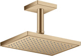AXOR Decken-Anschlussstück 100 mm DN 15 eckig in Edelstahl-Optik von Hansgrohe