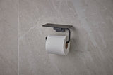 HANSGROHE AddStoris Papierrollenhalter mit Ablage – Chrom, Wandmontage, verdeckte Befestigung