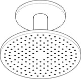 AXOR Kopfbrause 250 1jet PowderRain Deckenmontage Chrom von Hansgrohe