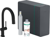 HANSGROHE SodaSystem 210 Aqittura M91 Ausziehauslauf Starter Set sBox – gefiltertes, gekühltes und sprudelndes Trinkwasser
